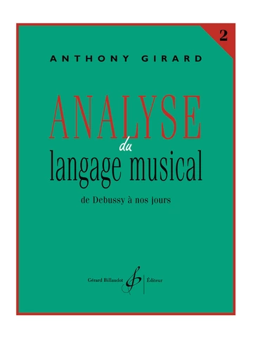 Analyse du langage musical. Volume 2 : De Debussy à nos jours Visual